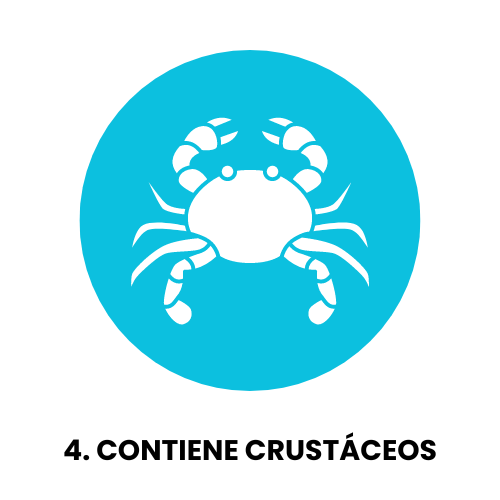 Contiene crustaceos